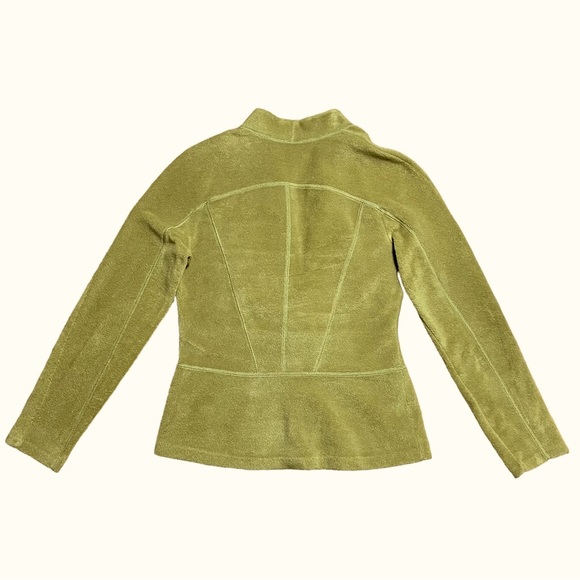 Ronen Chen Chartreuse Fleece Blazer Jacket Sz 2 - Picture 2 of 10